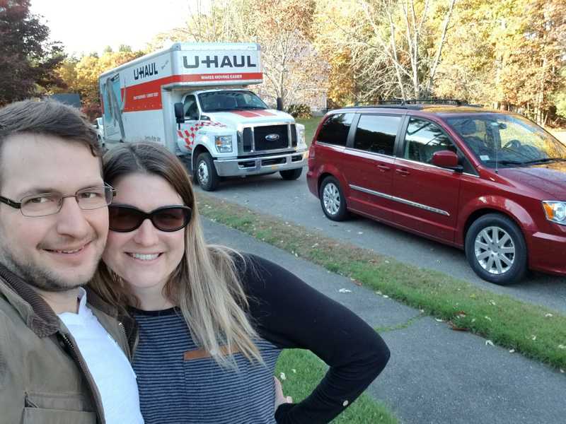 Dave, Amy and a U-Haul